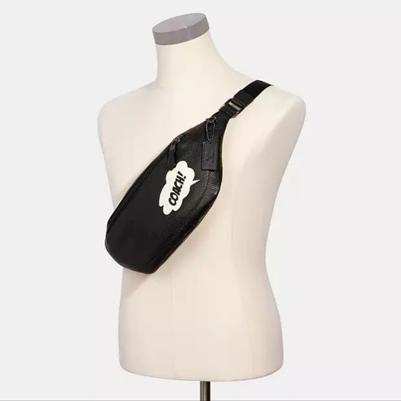 Coach │ Marvel Warren Belt Bag With Coach Bubble *Free Shipping* - Picture 2 of 9